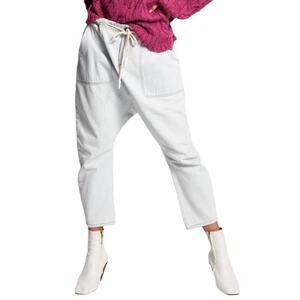 OneTeaspoon Womens Boyfriend Jeans XS Brando Shabby Kingpins Blue Drawstring NWT